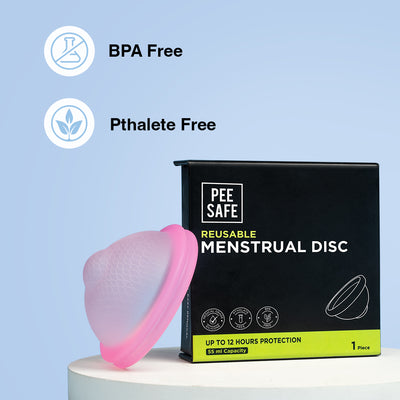 Medical Grade Silicone Reusable Menstrual Disc | Pee Safe