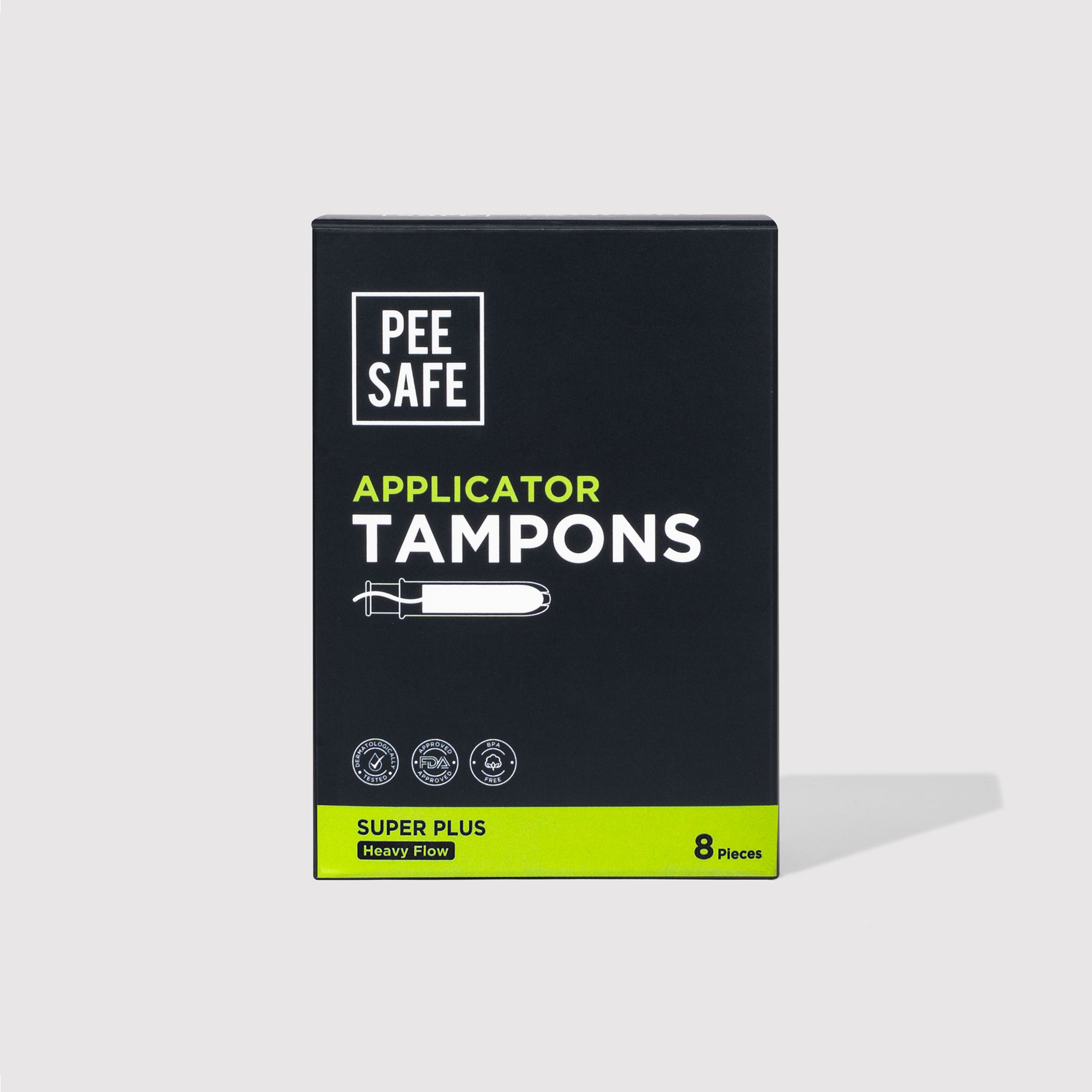 Pee Safe Applicator Tampons - Super Plus (8 Tampons)