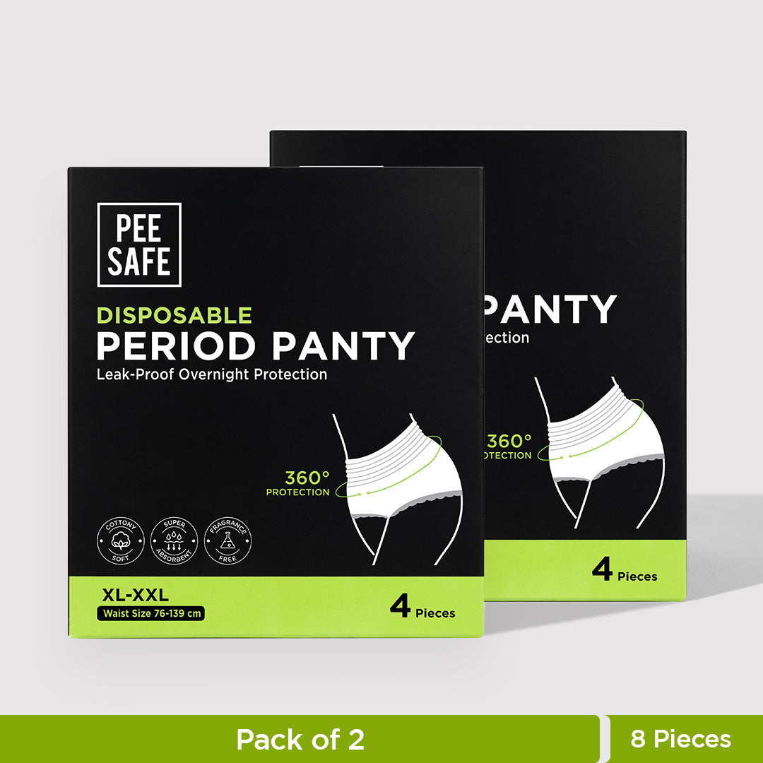 Pee Safe Disposable Period Panty (XL-XXL) 4N (Pack of 2)