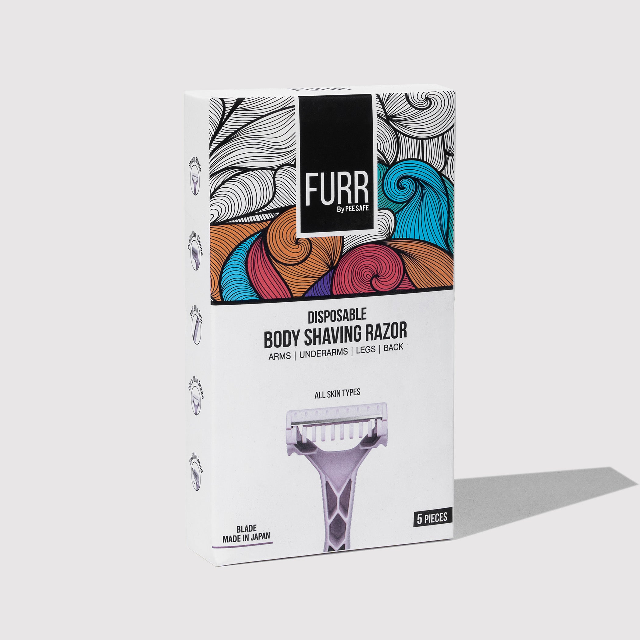 Furr Disposable Body Shaving Razor (Pack of 5)