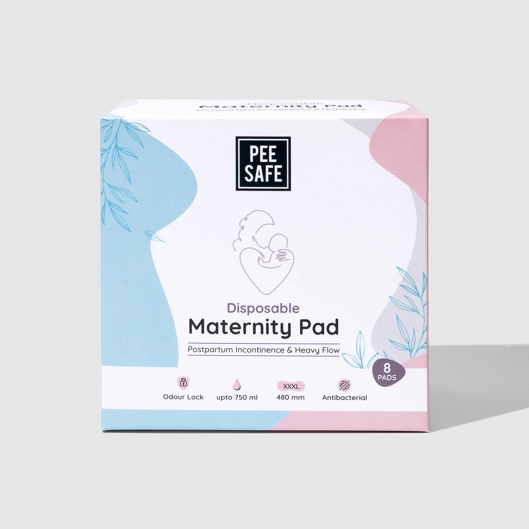 Pee Safe Maternity Pads - 8 Pads (480 MM)