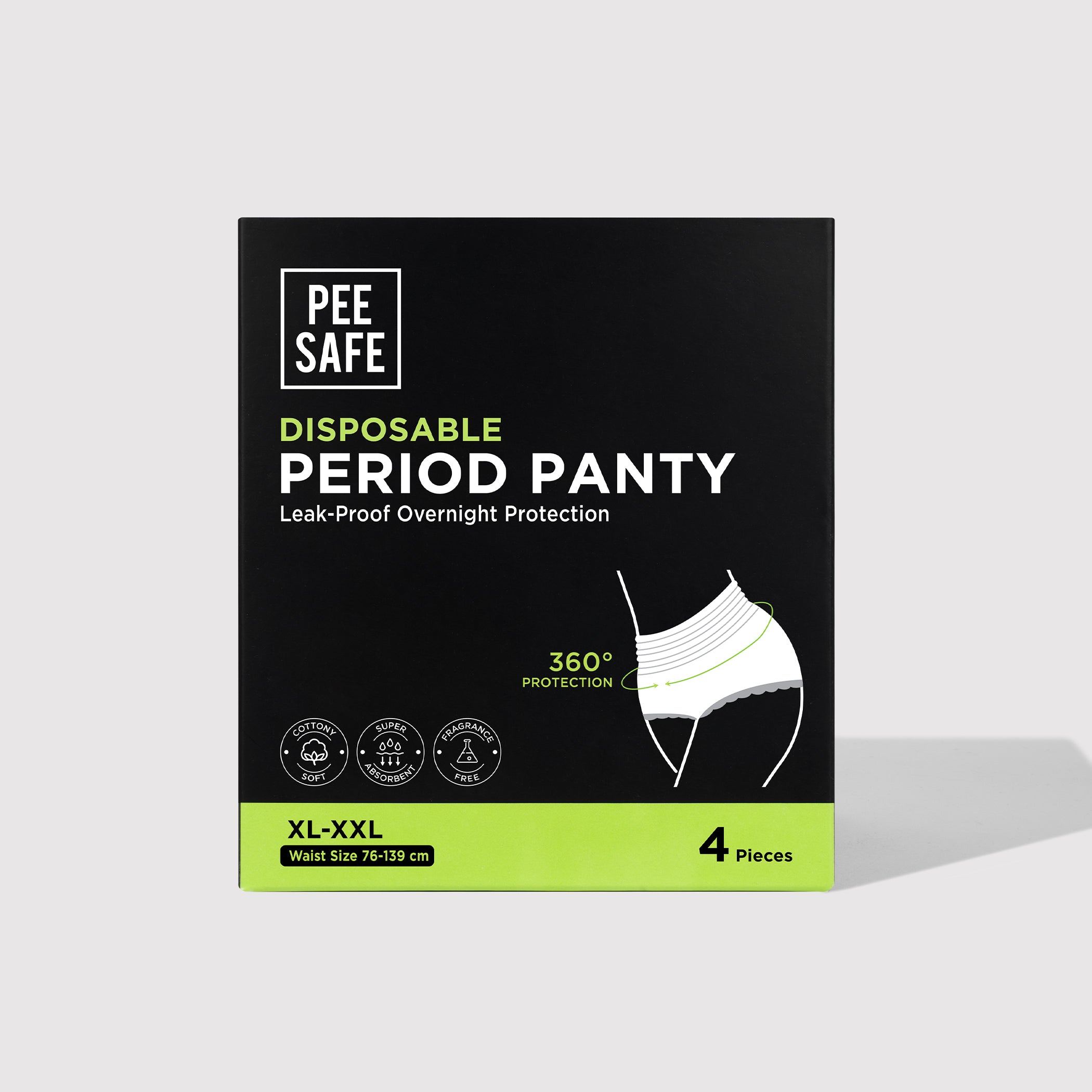 Pee Safe Disposable Period Panty (XL-XXL) 4N (Pack of 2)