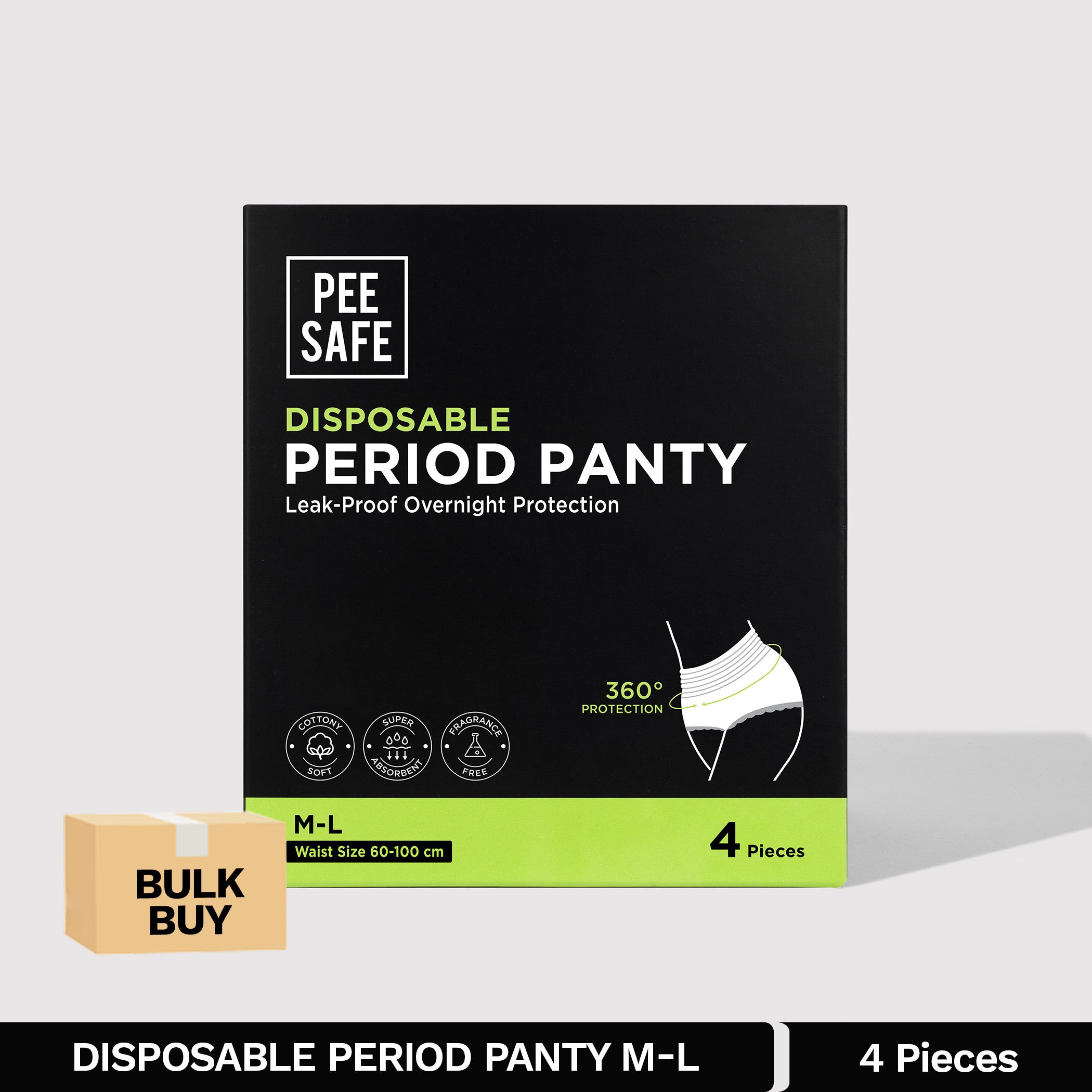 Pee Safe Disposable Period Panty (M-L) 4N - BULK BUY