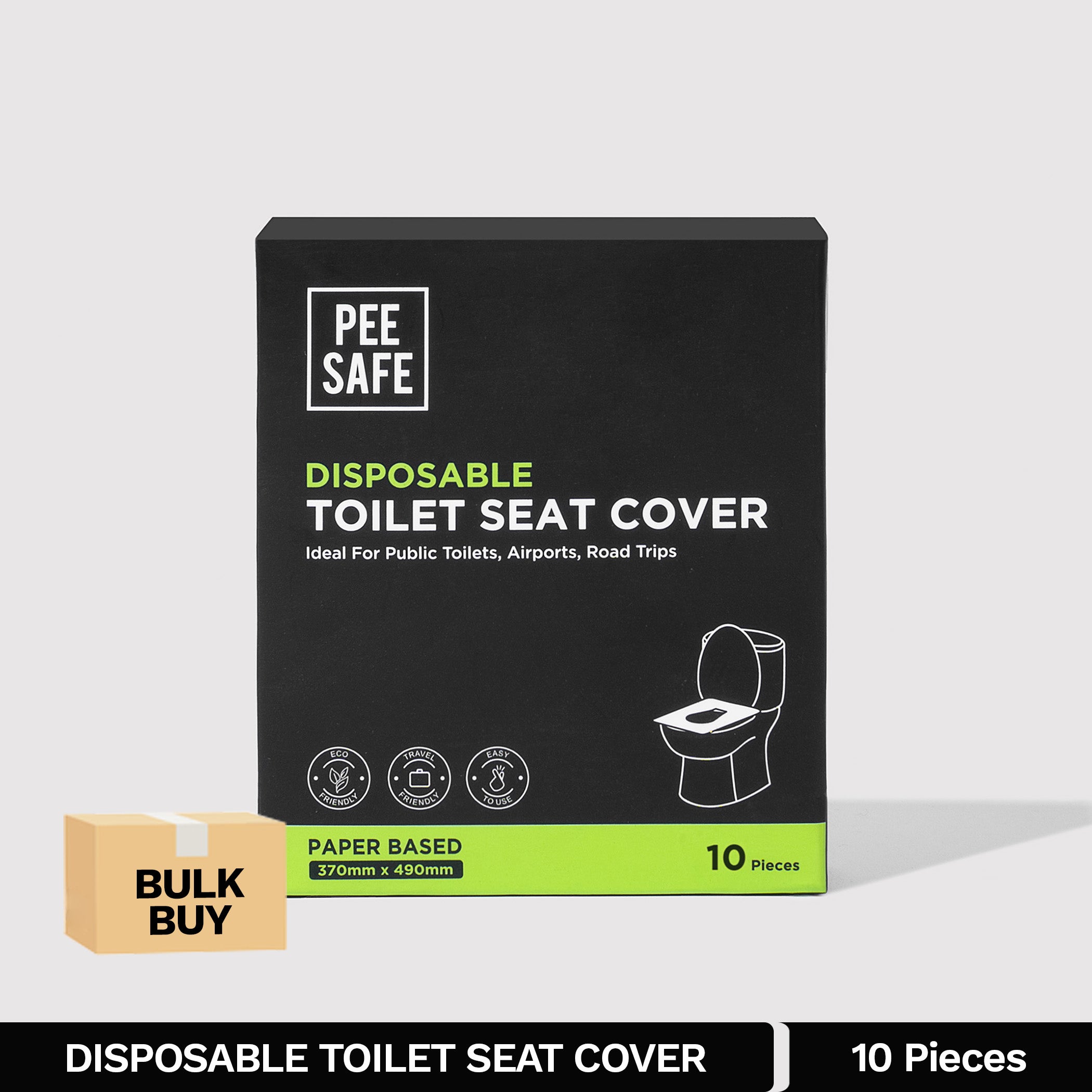 Pee Safe Disposable Toilet Seat Cover (10N) - BULK BUY