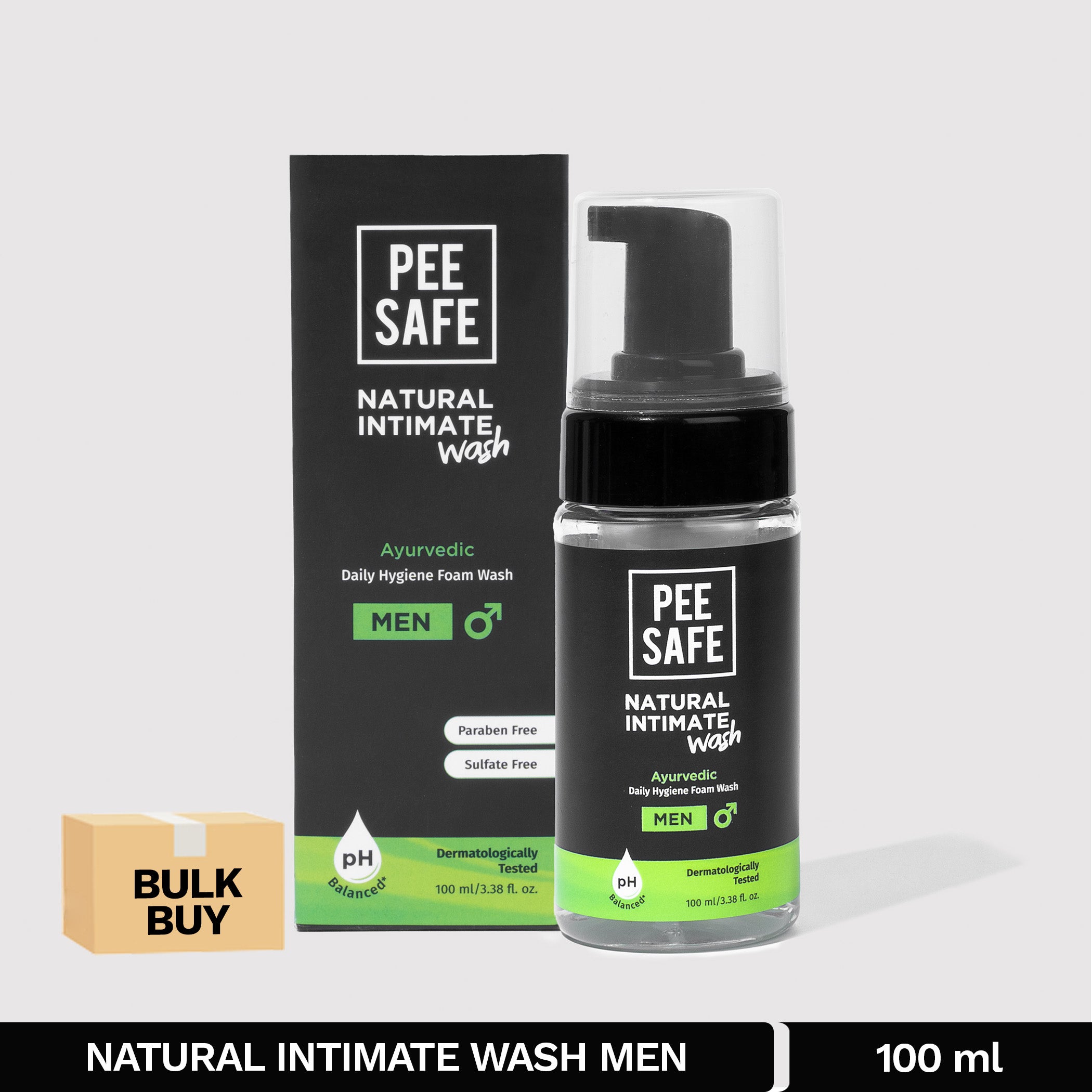 Pee Safe Daily Natural Intimate Wash For Men (100 ML) - BULK BUY