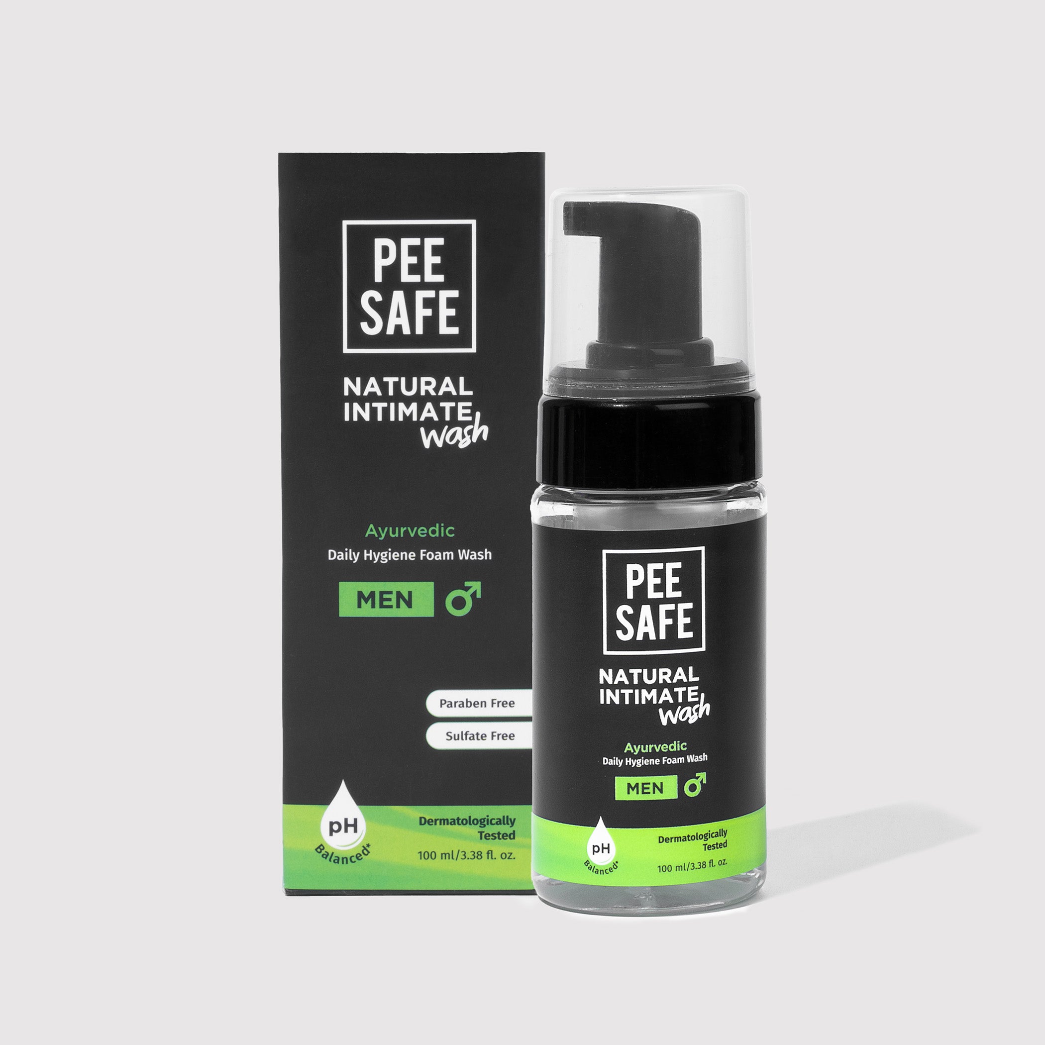 Pee Safe Daily Natural Intimate Wash For Men (Pack of 4)