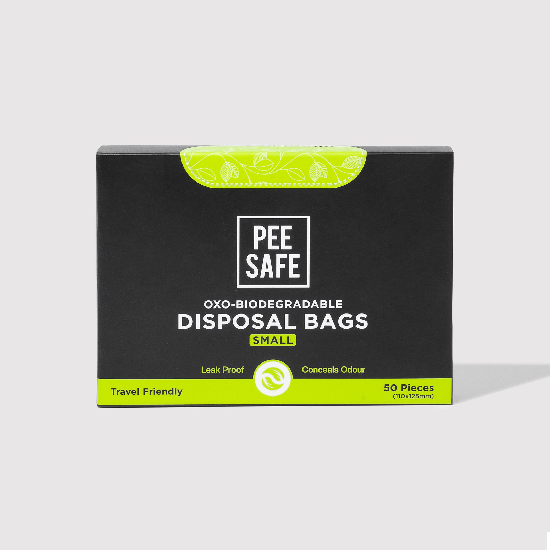 Pee Safe Oxo-Biodegradable Disposable Bags - 50 Bags (Small)