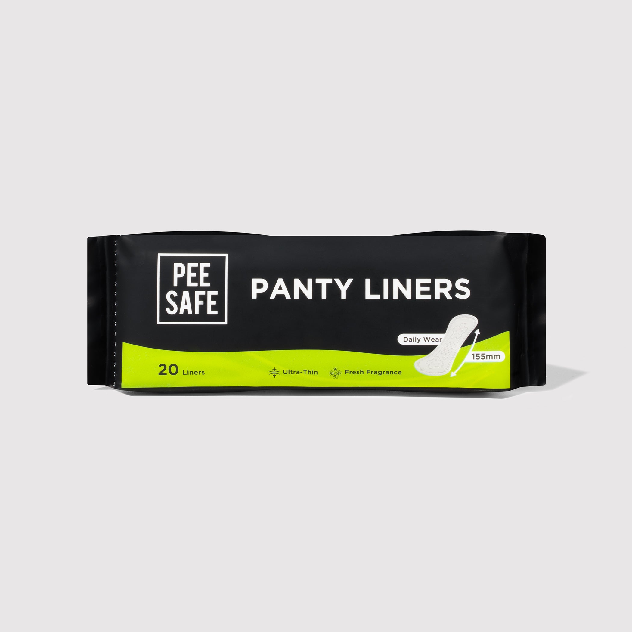 Pee Safe Daily Wear Panty Liners - 155 mm (20 Liners)