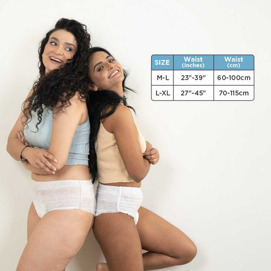 Disposable period panties - S-M Comfortable Fit