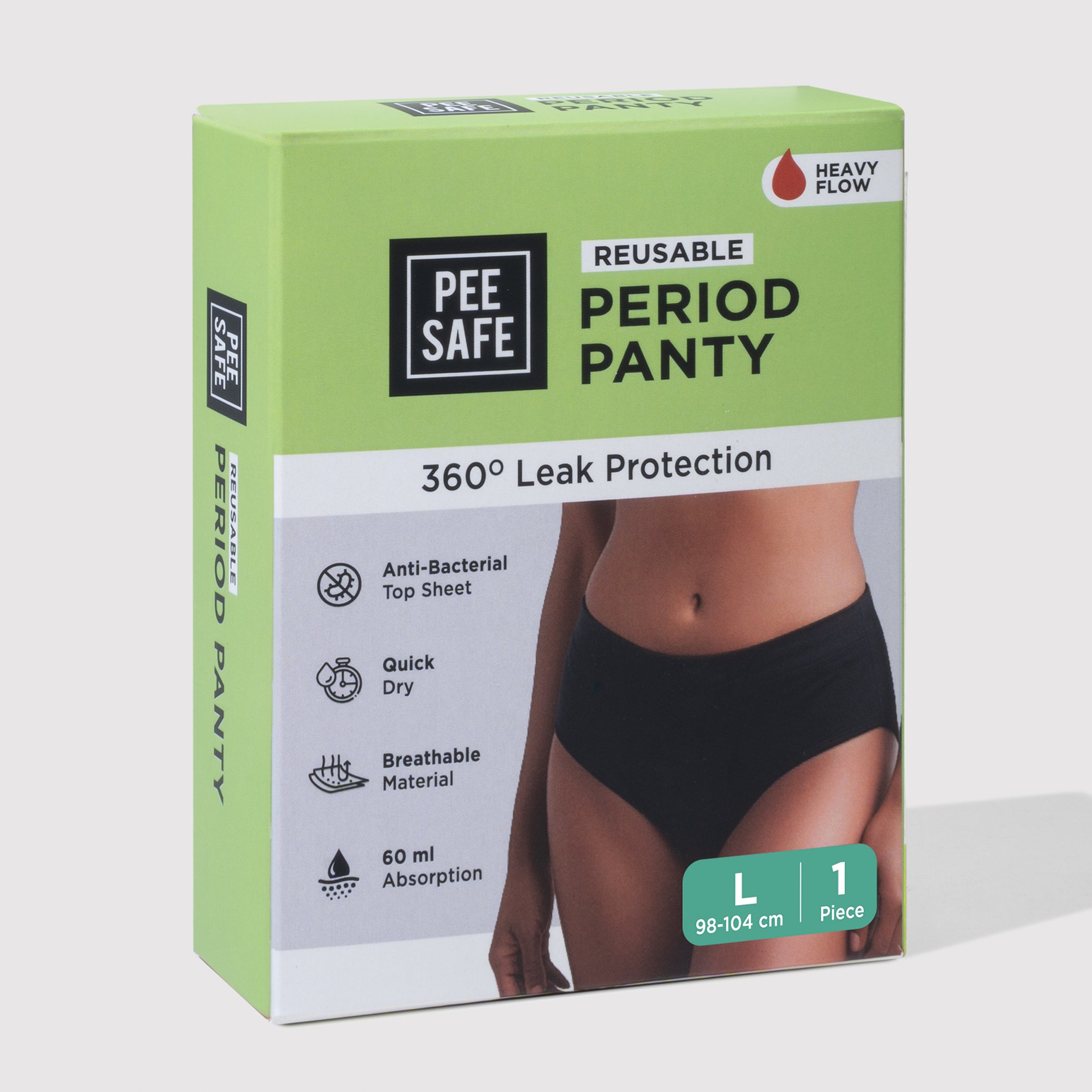 Pee Safe Reusable Period Panty - Large