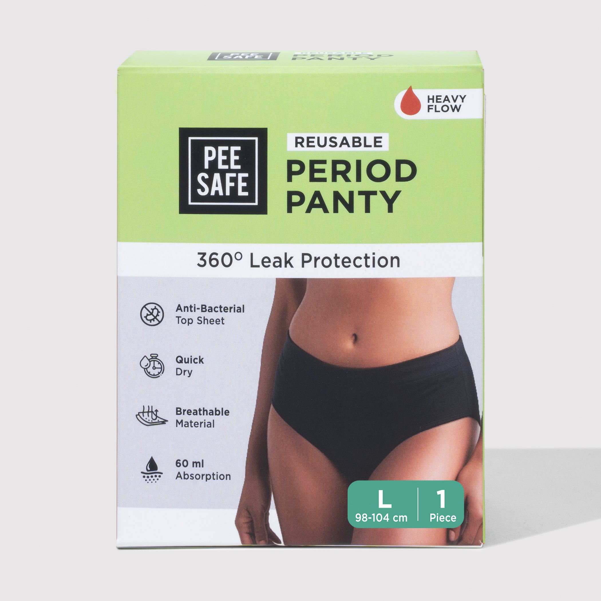 Pee Safe Reusable Period Panty - Large