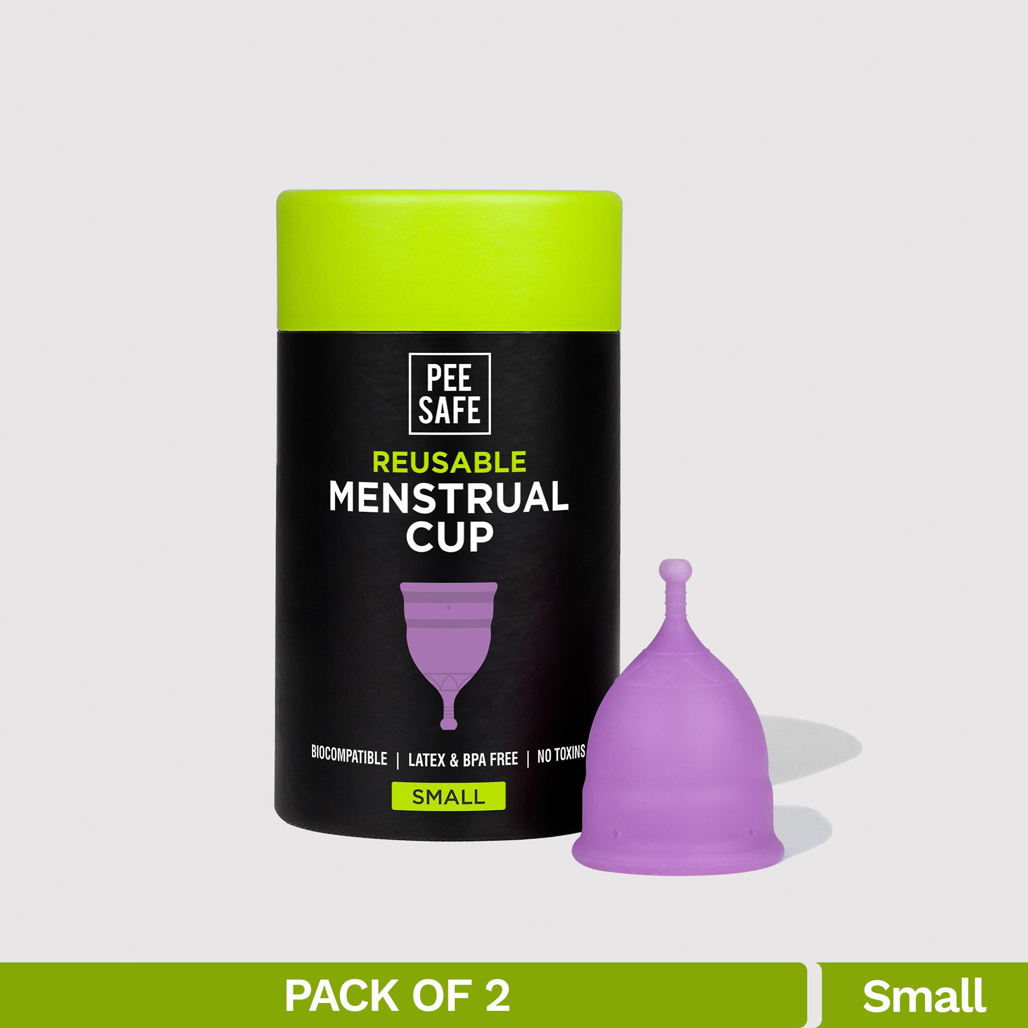 Pee Safe Menstrual Cups - Small (Pack of 2)