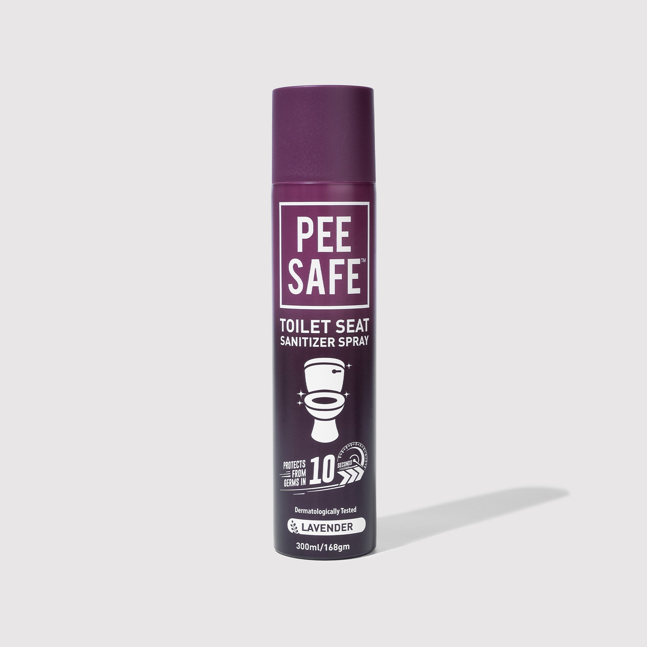 Pee Safe Toilet Seat Sanitizer Spray (Lavender) - 300 ML