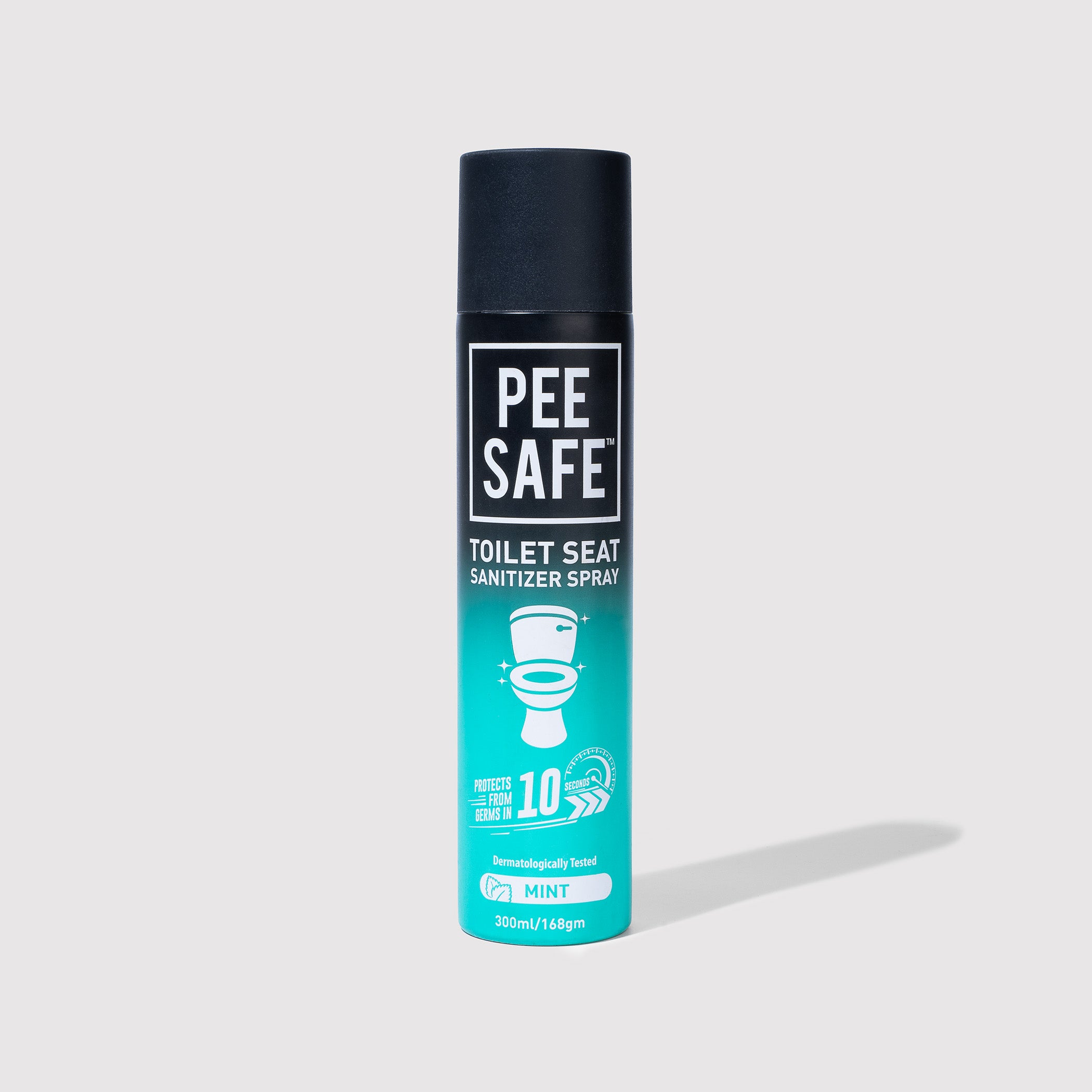 Pee Safe Toilet Seat Sanitizer Spray (Mint) - 300 ML