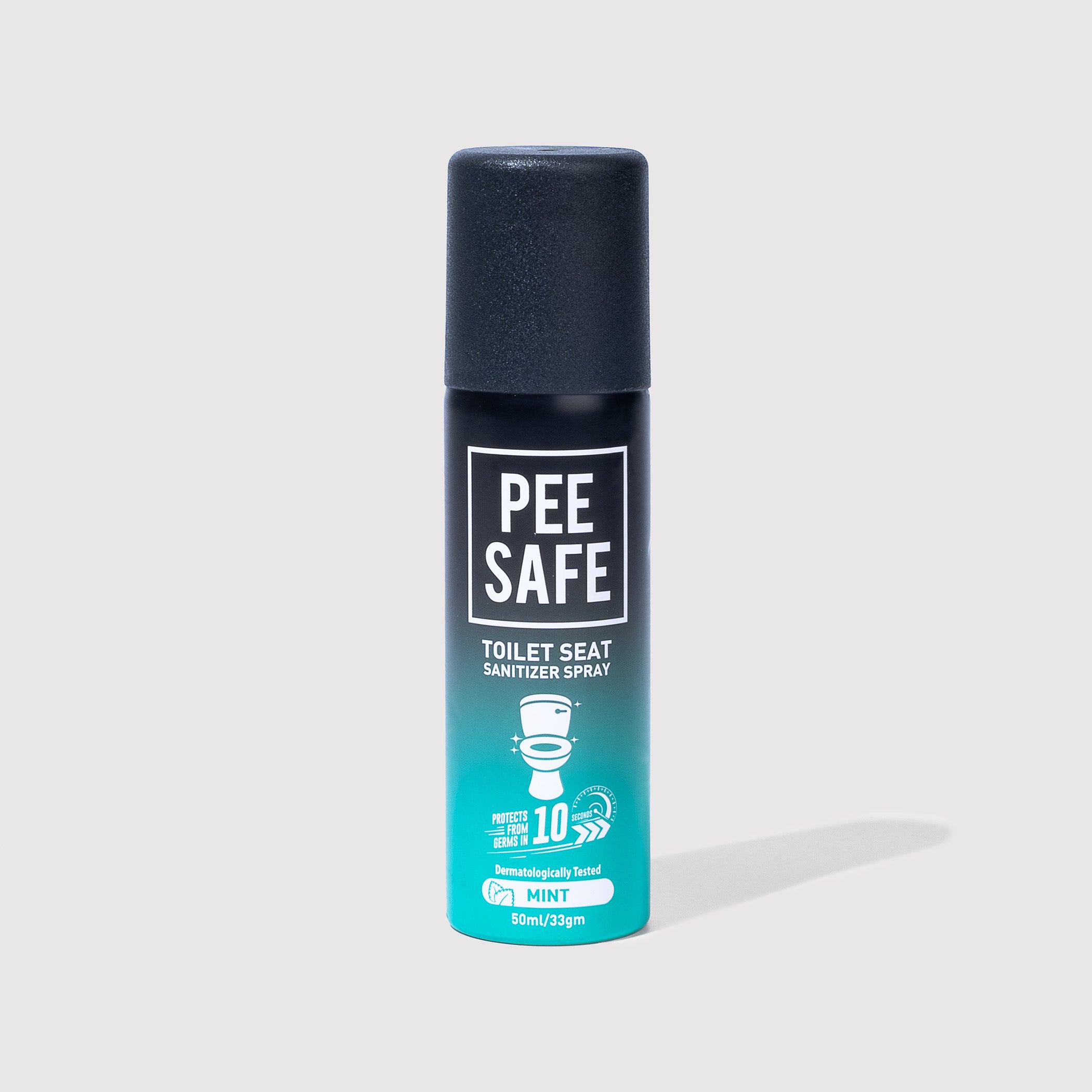 Pee Safe Toilet Seat Sanitizer Spray (Mint) - 50 ML