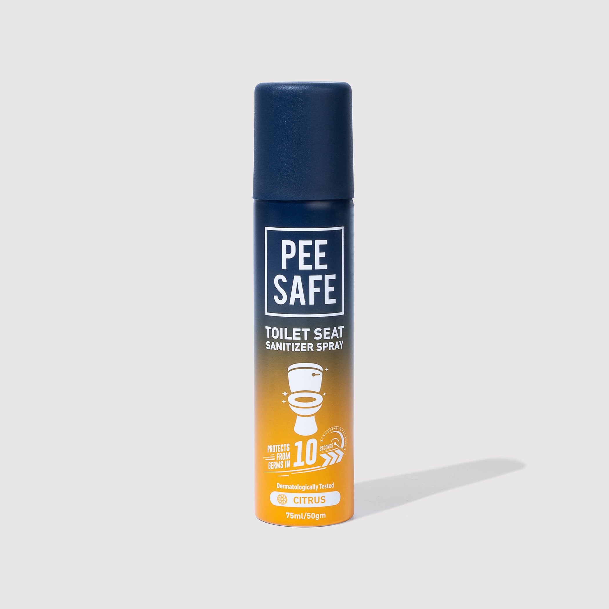 Pee Safe Toilet Seat Sanitizer Spray (Citrus) - 75 ML