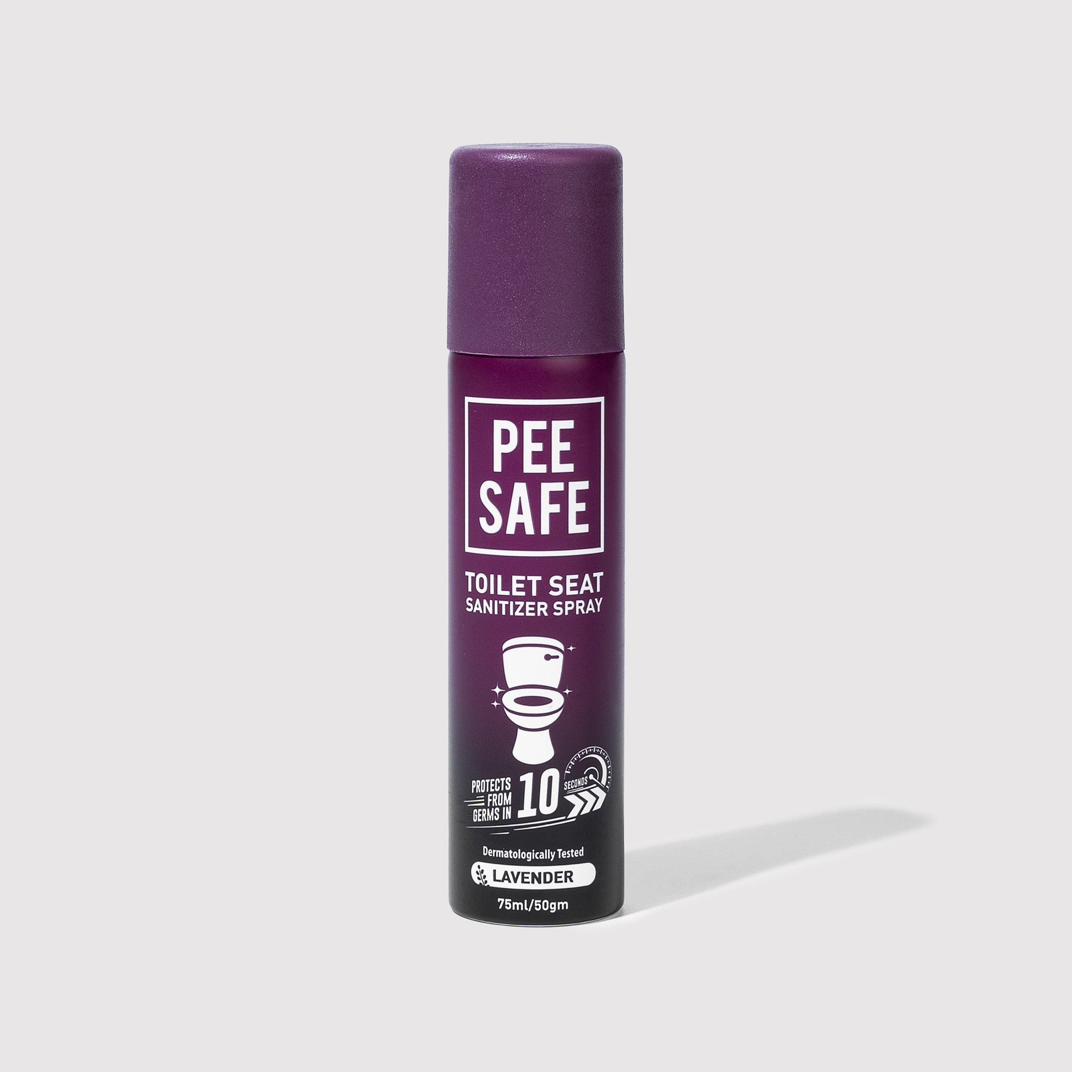 Pee Safe Toilet Seat Sanitizer Spray (Lavender) - 75 ML