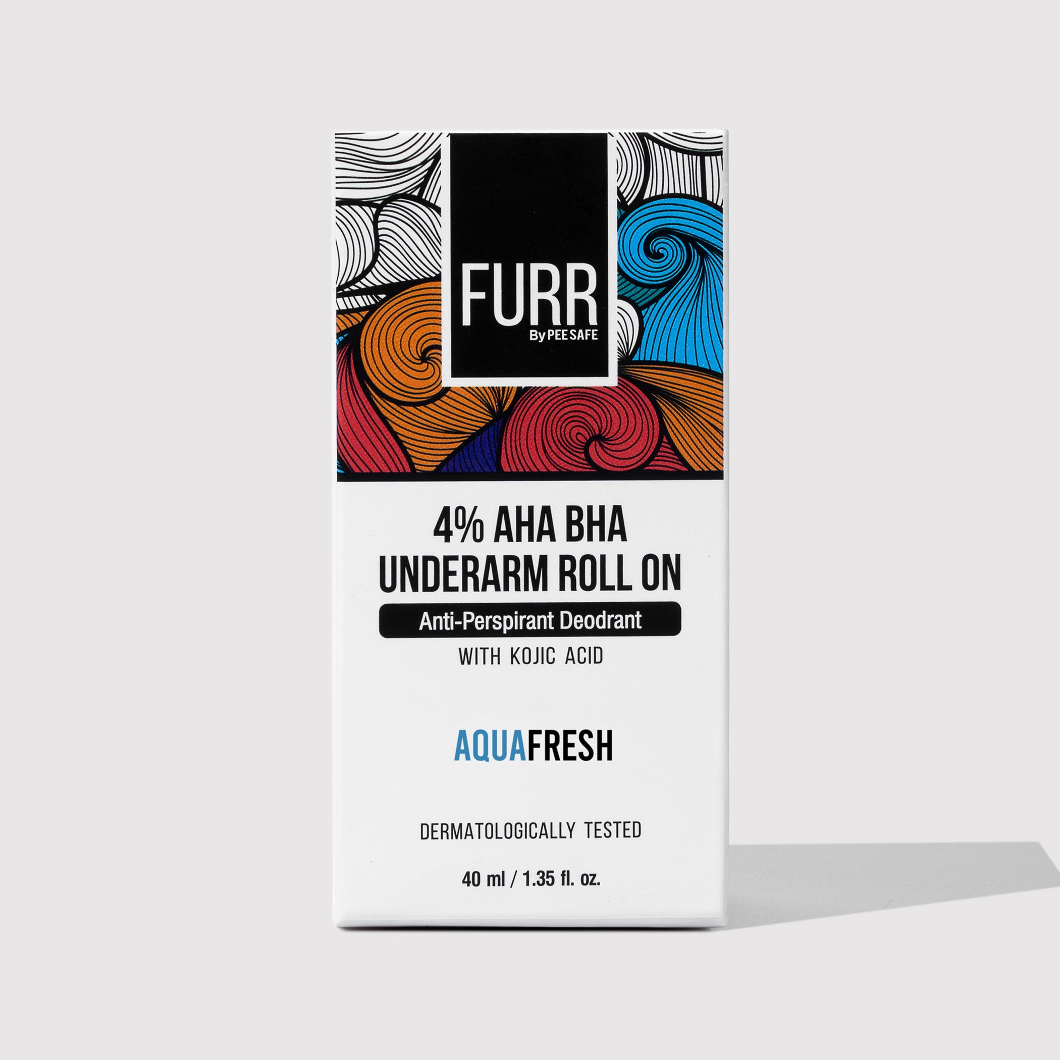 Furr 4% AHA BHA Underarm Roll-On (Aqua)